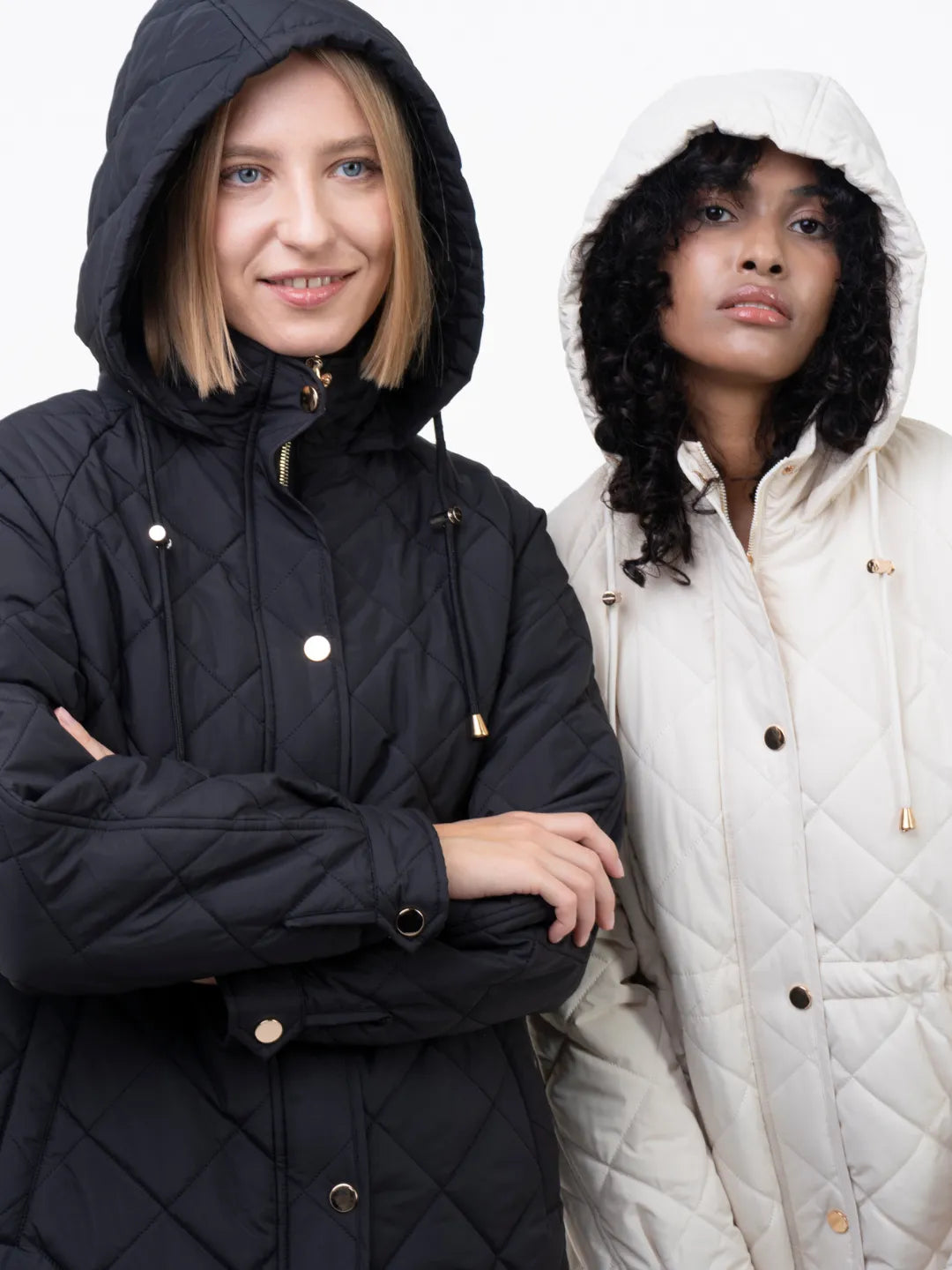 WarmCore™ Premium Mid-length Diamond Quilted Drawstring