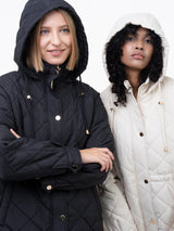 WarmCore™ Premium Mid-length Diamond Quilted Drawstring