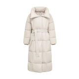 WarmCore™ Extra Long Length Belted Button Puffer