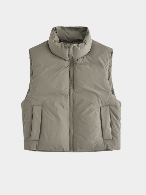 Go.G.G Selected Stand Collar Puffer Gilet