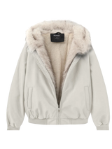 WarmCore™ Faux Fur Lined Water Repellent Bomber Jacket