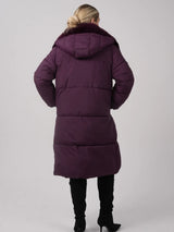 WarmCore™ Faux Fur Collar, Detached Hood, and Side Zip,High-quality Eco-Friendly Fur Collar