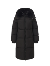 WarmCore™ Faux Fur Collar, Detached Hood, and Side Zip,High-quality Eco-Friendly Fur Collar
