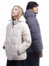 WarmCore™ Premium Detachable-Hood Regular Length Puffer Jacket