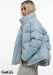 Go.G.G Detachable Hooded Button Puffer Jacket