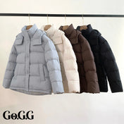 Go.G.G Detachable Hooded Button Puffer Jacket