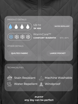 WarmCore™ Premium Hooded Lightweight Short Quilted Jacket