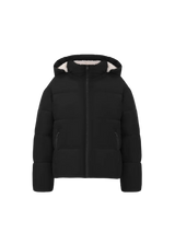 WarmCore™ Premium Faux Fur Lined Short Puffer Jackets with Removable Hood